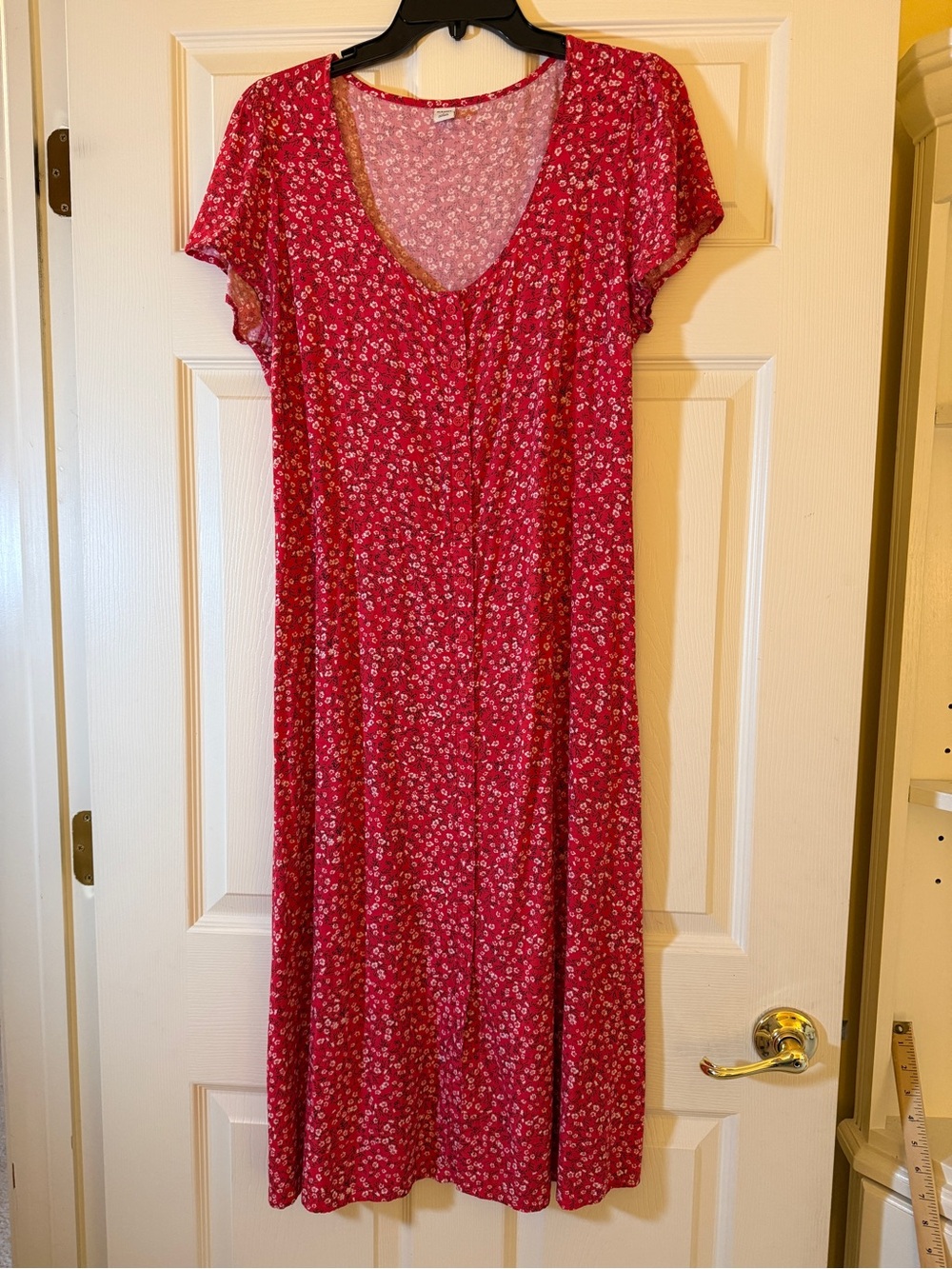 Old Navy Pink Floral Midi Dress